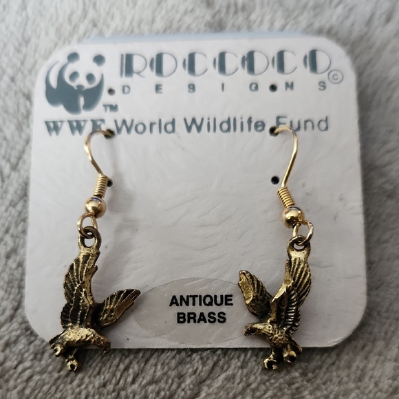 Roccoco Jewelry - Gold Eagle Earrings